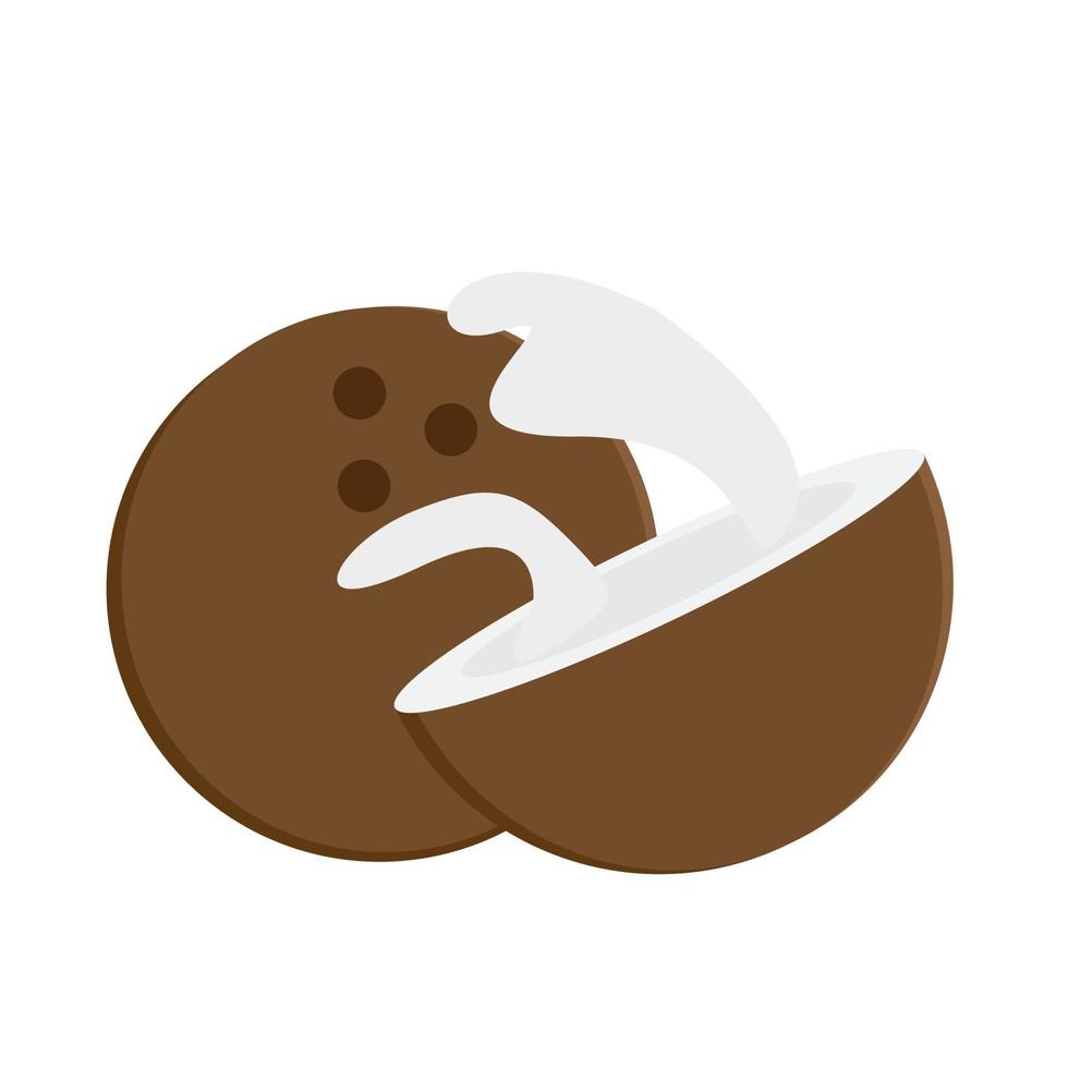 Coconut vector ilustration can be used for business