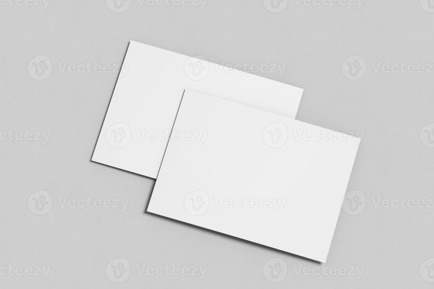 Blank Flyer Postcard Mockup photo