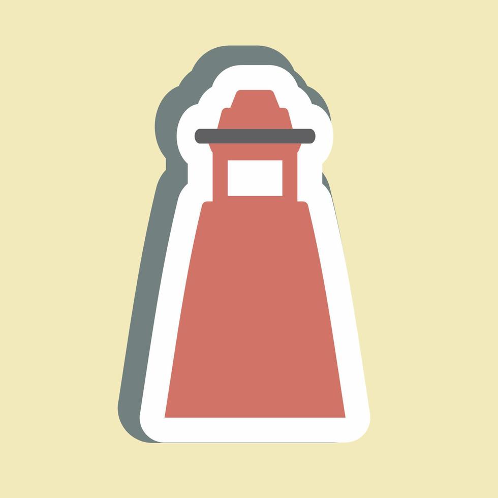 Sticker Lighthouse II - Simple illustration,Editable stroke vector
