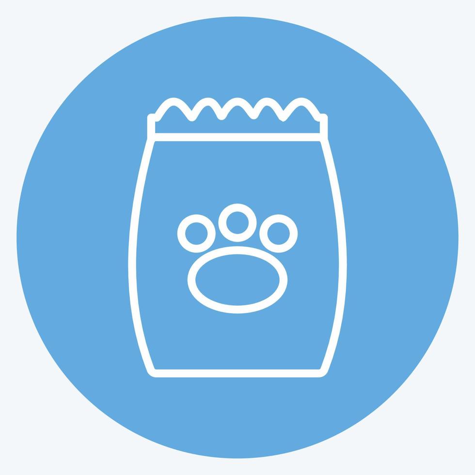 Icon Pet Food I - Blue Eyes Style - Simple illustration,Editable stroke vector