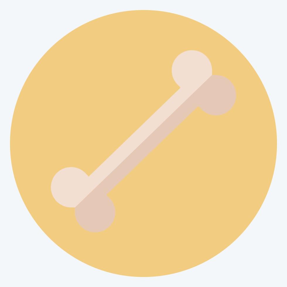 Icon Bone for Dog - Flat Style - Simple illustration,Editable stroke vector