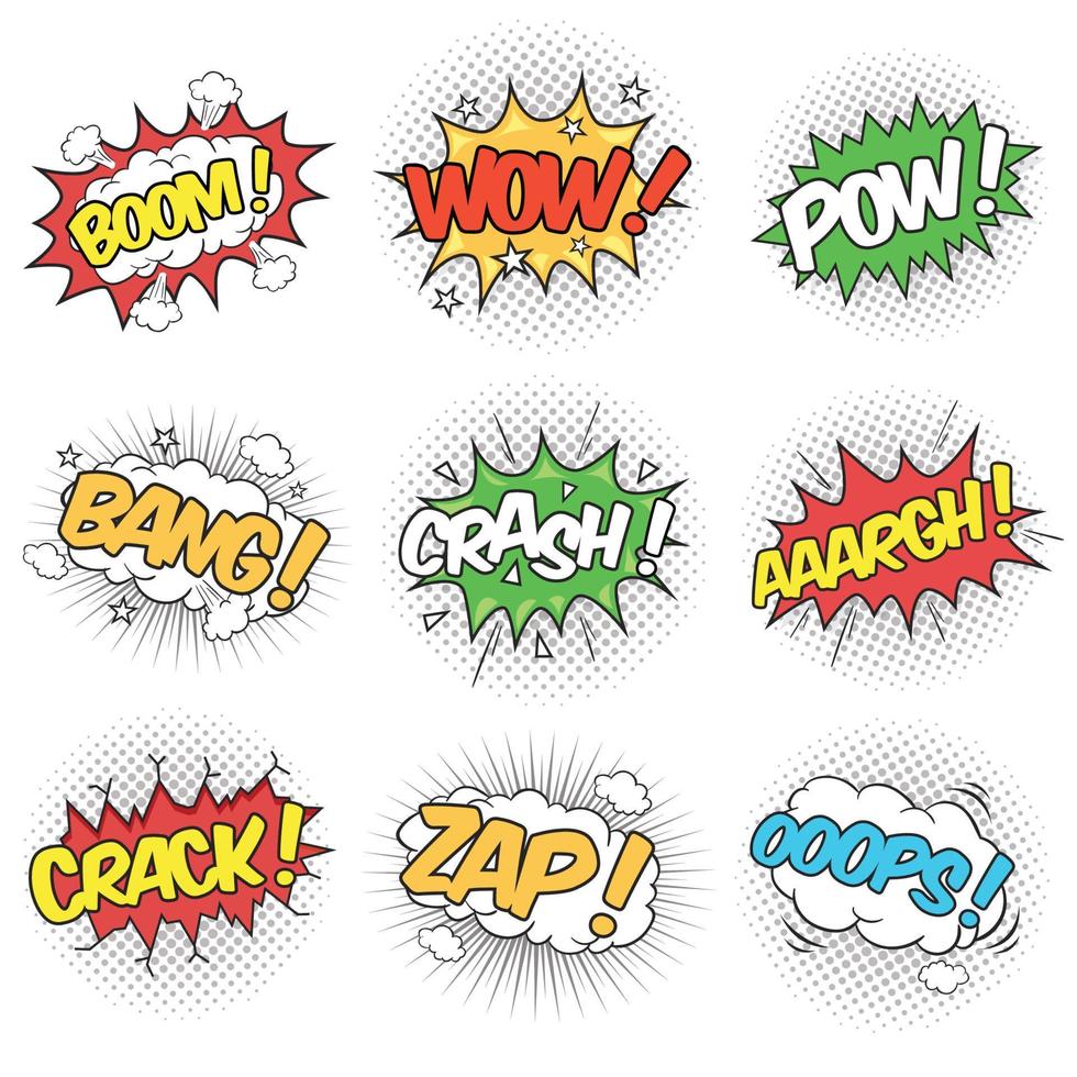 Comic Speech Bubble Collection vector