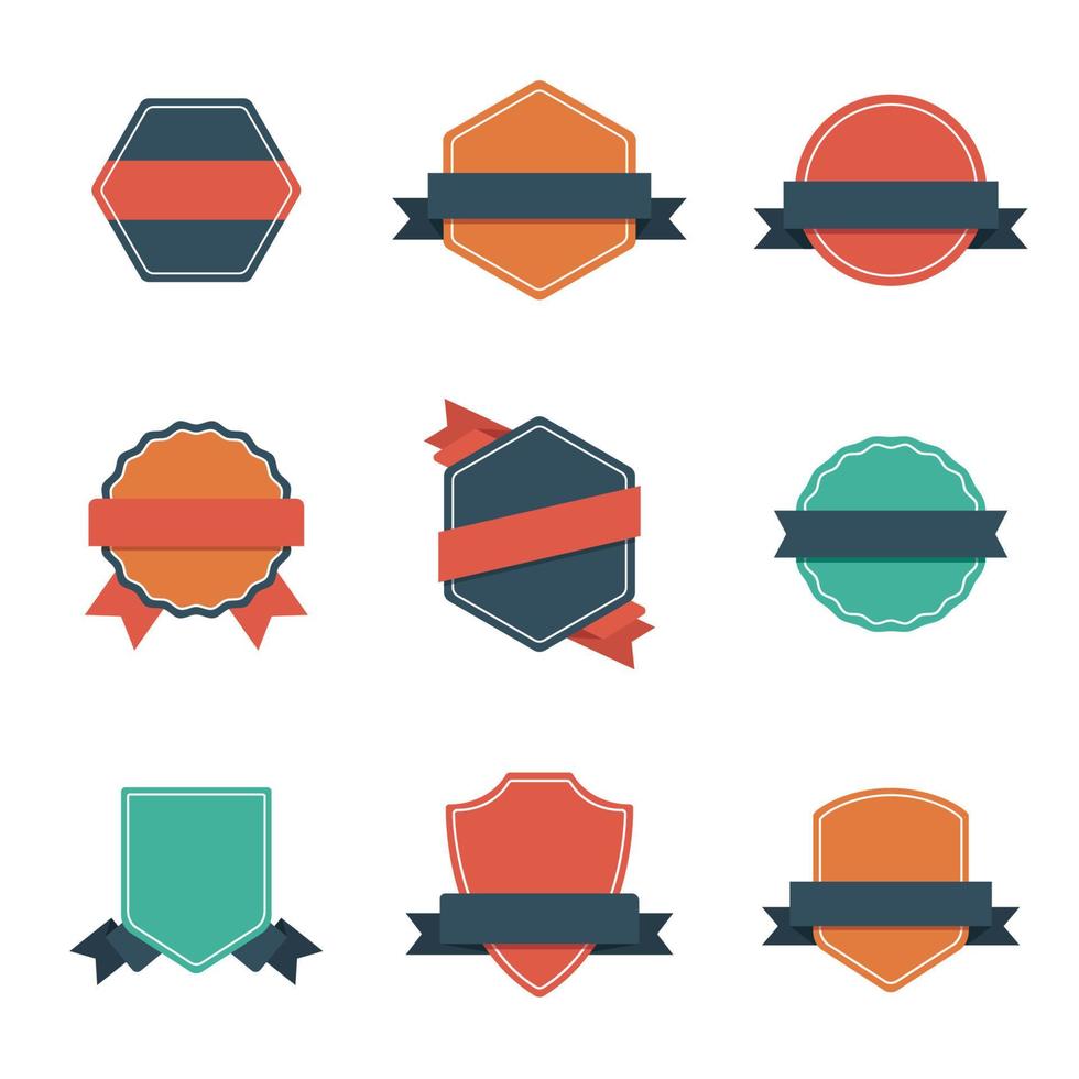 Set of Vintage Label and Badges vector