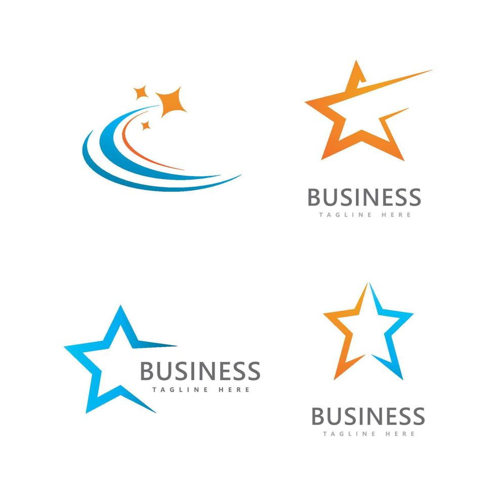 Star Logo Icons Template Vector Illustration Design