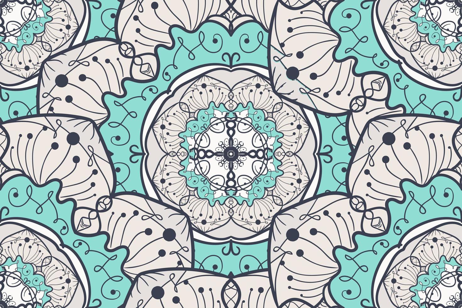 Mandala Seamless Pattern vector