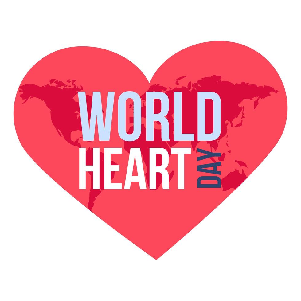 dia mundial del corazon vector