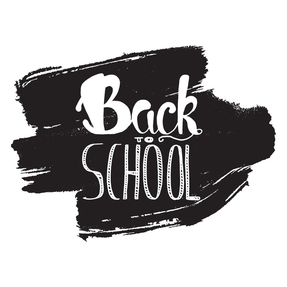 Back To School Lettering vector