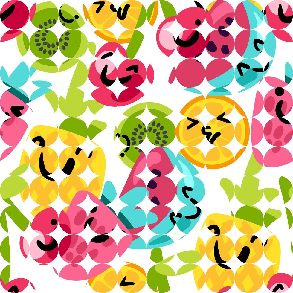 Summer Fruits Patterns vector