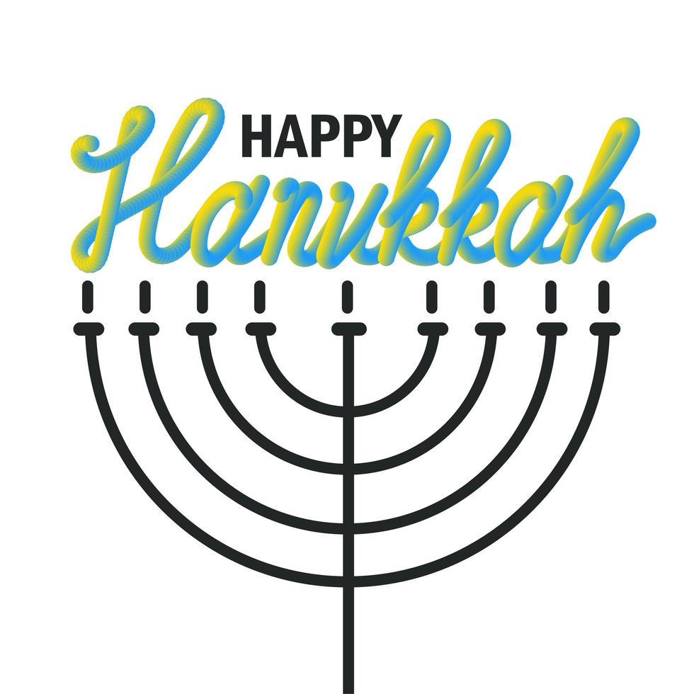 Hanukkah Greeting Banner vector