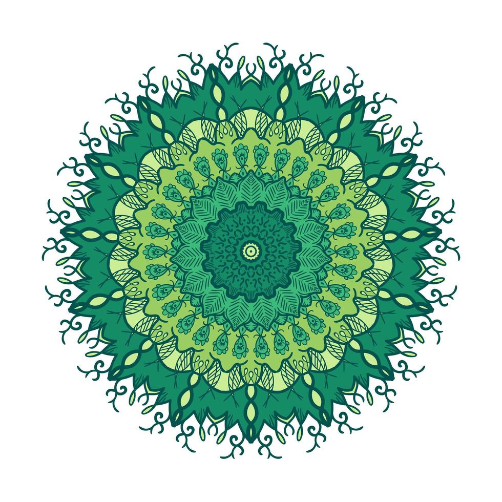 Mandala Line Template vector
