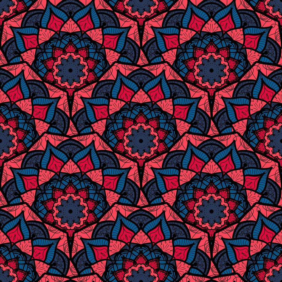 Mandala Seamless Pattern vector