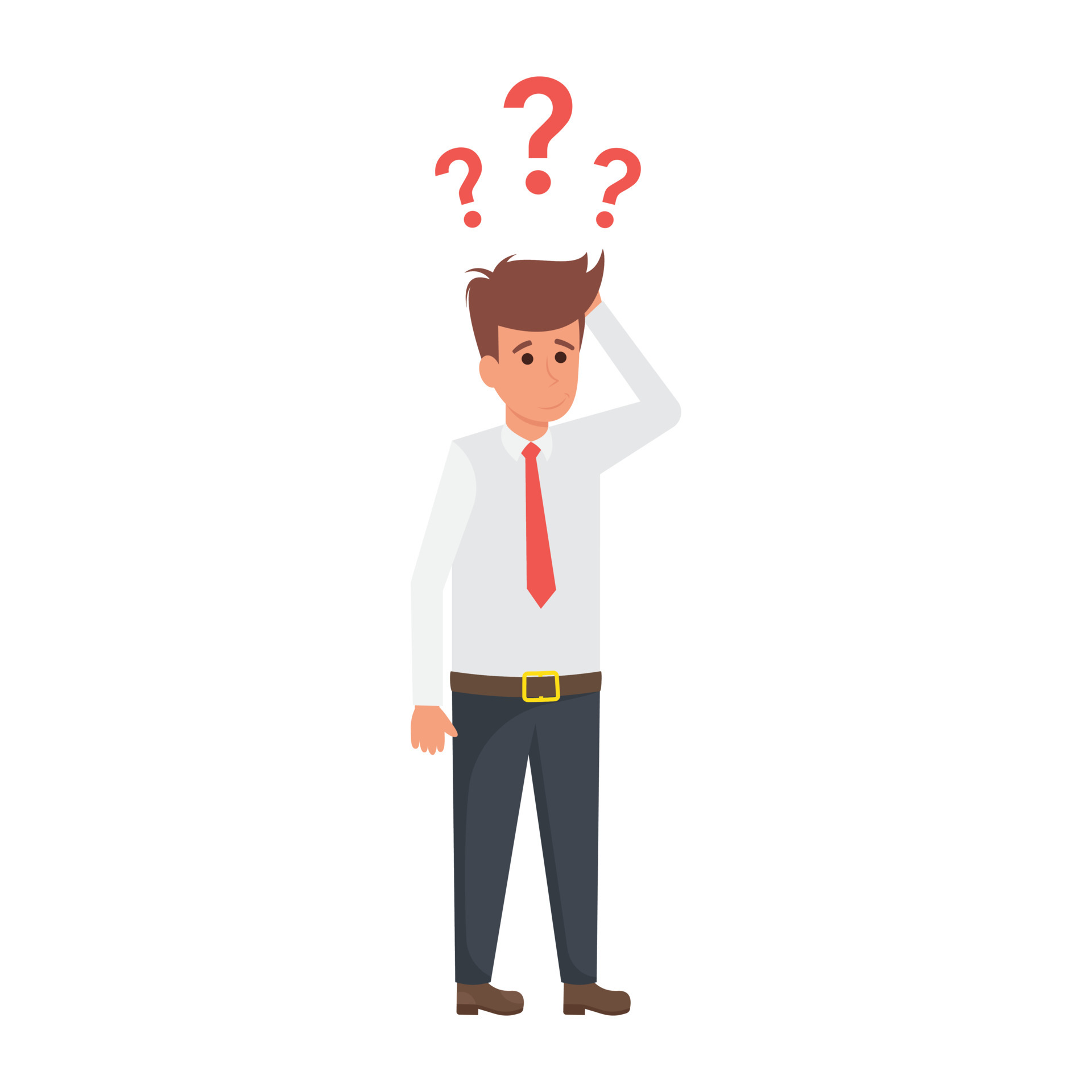 Confused Businessman Concepts 4743728 Vector Art at Vecteezy