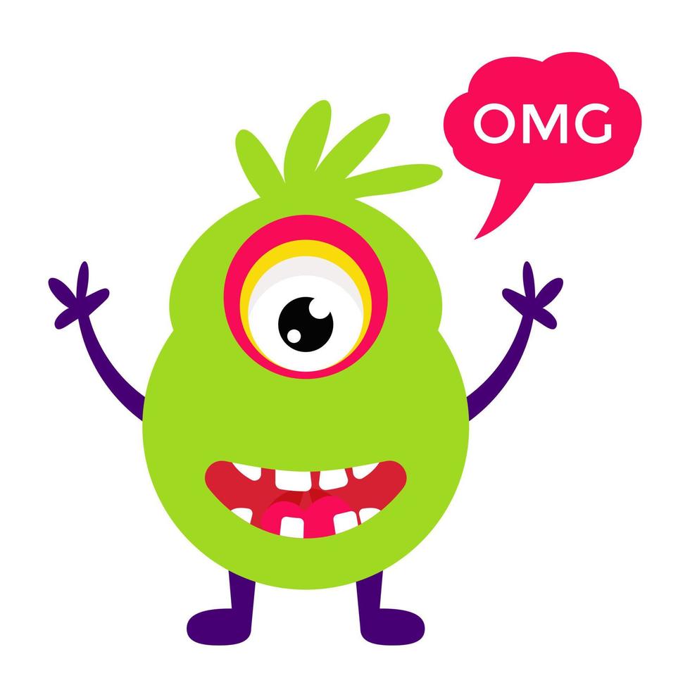 Trendy Cyclops Concepts vector