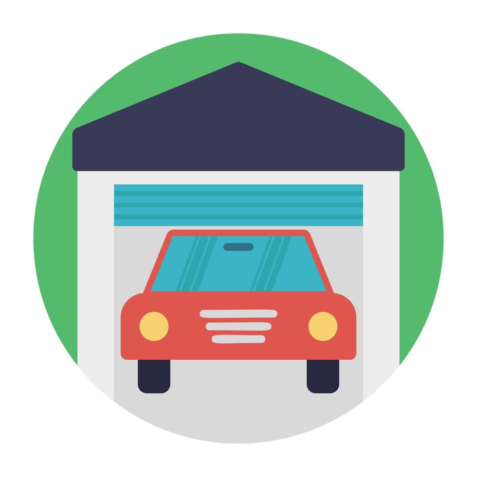 Trendy Garage Concepts vector