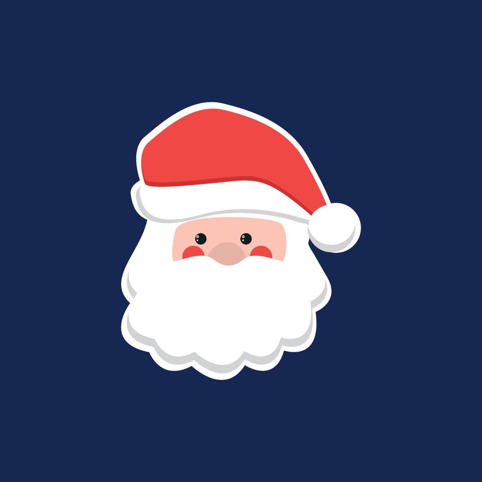 Christmas santa claus funny cartoon character vector