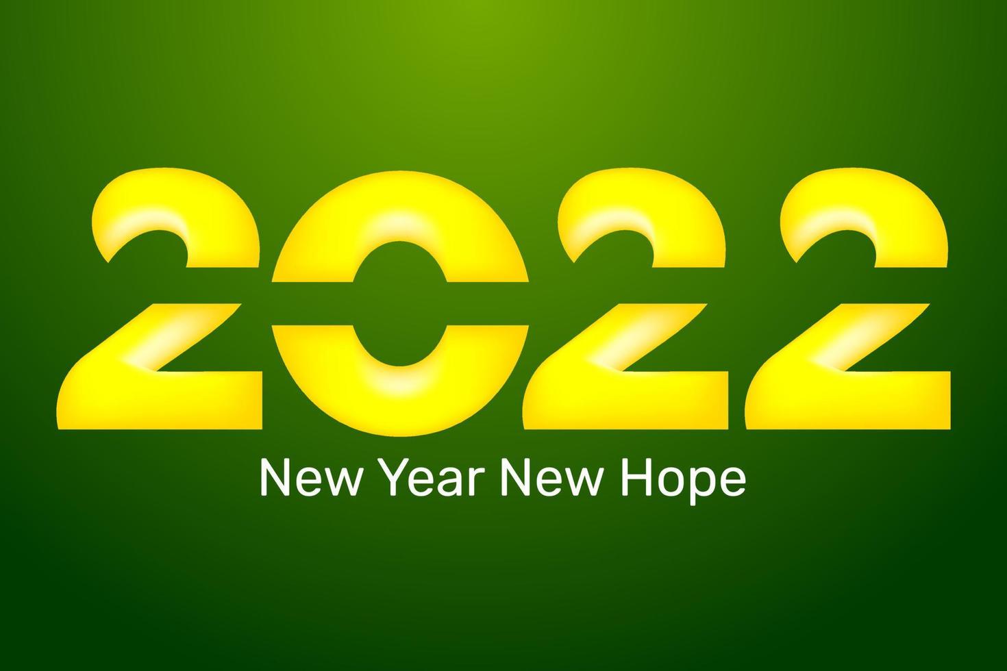 simple happy new year typography design vector
