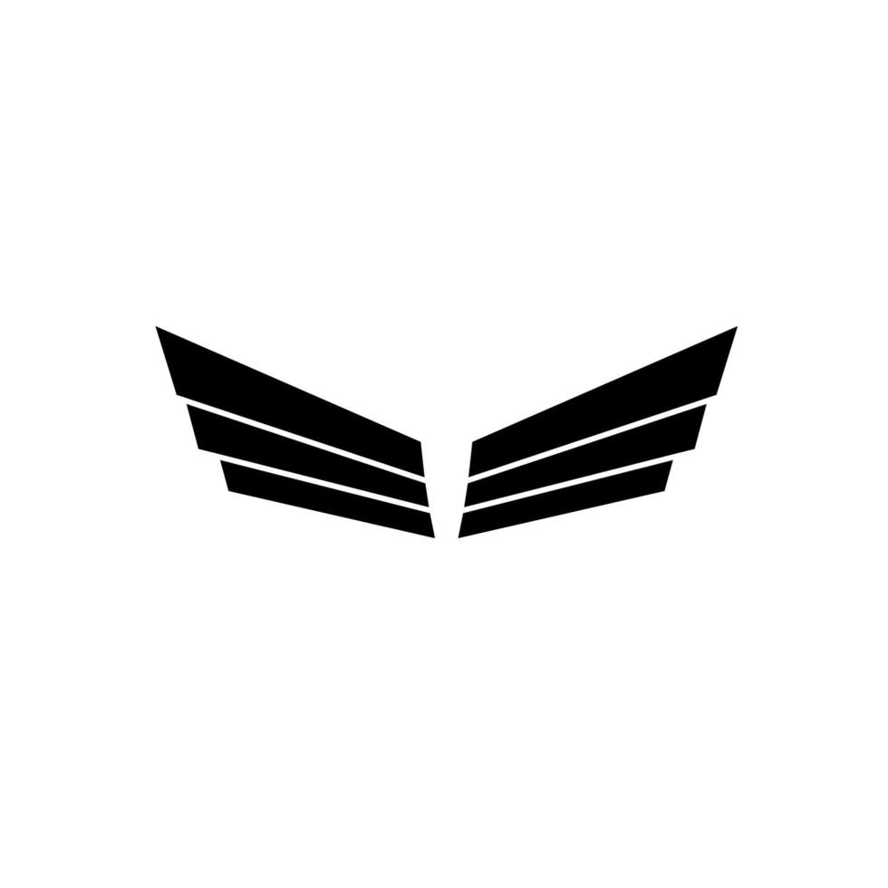 signo de logotipo de ala vector