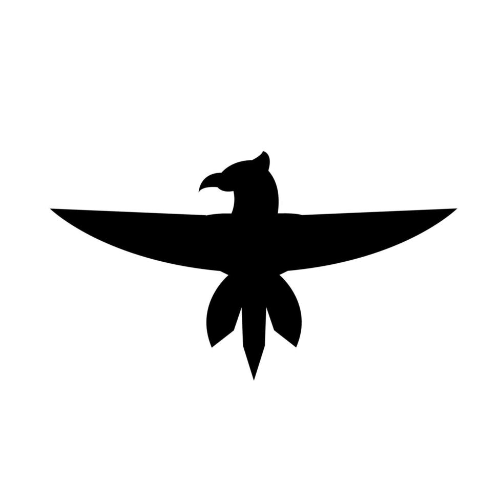 icono del logo de águila vector