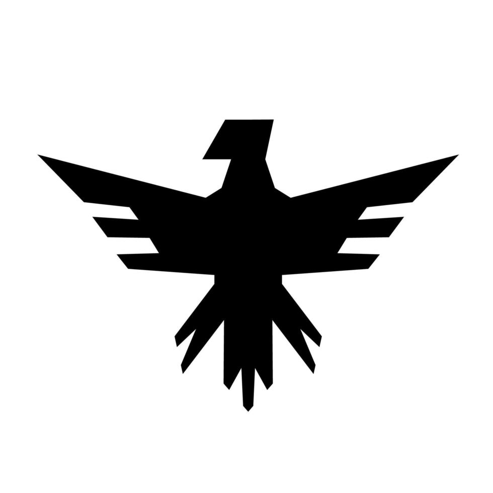 icono del logo de águila vector