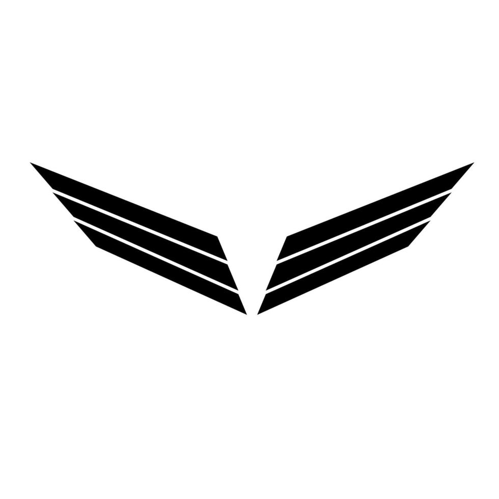 wing logo sign vector