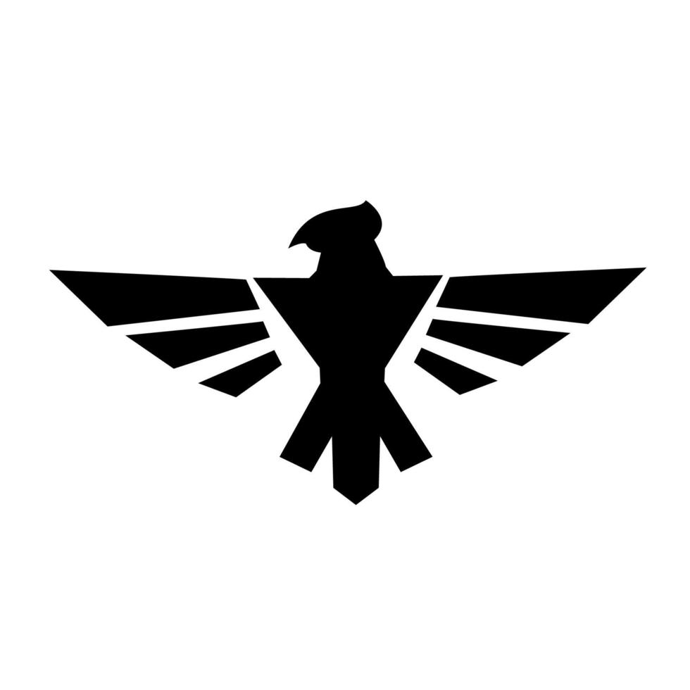 icono del logo de águila vector