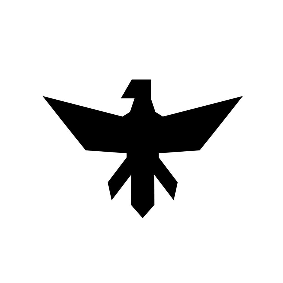 icono del logo de águila vector