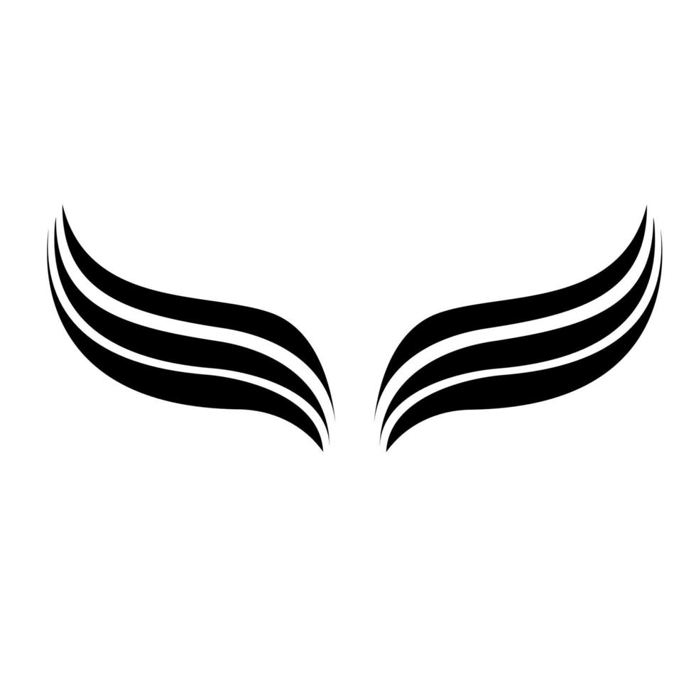icono del logo de ala vector