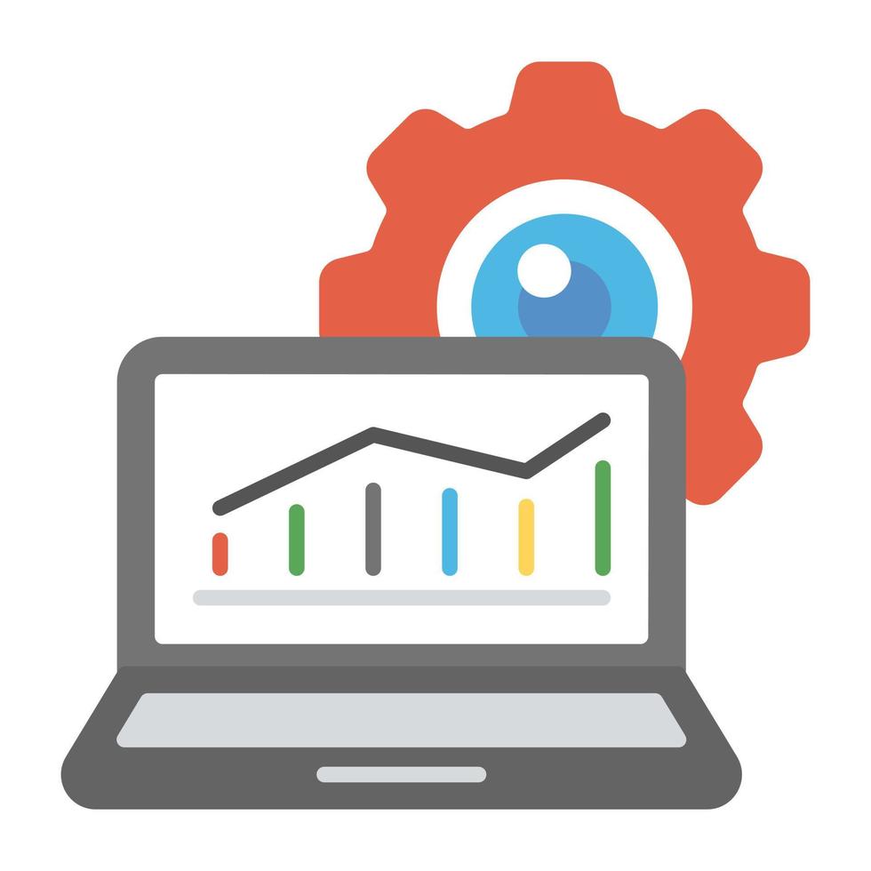 conceptos de analítica web vector