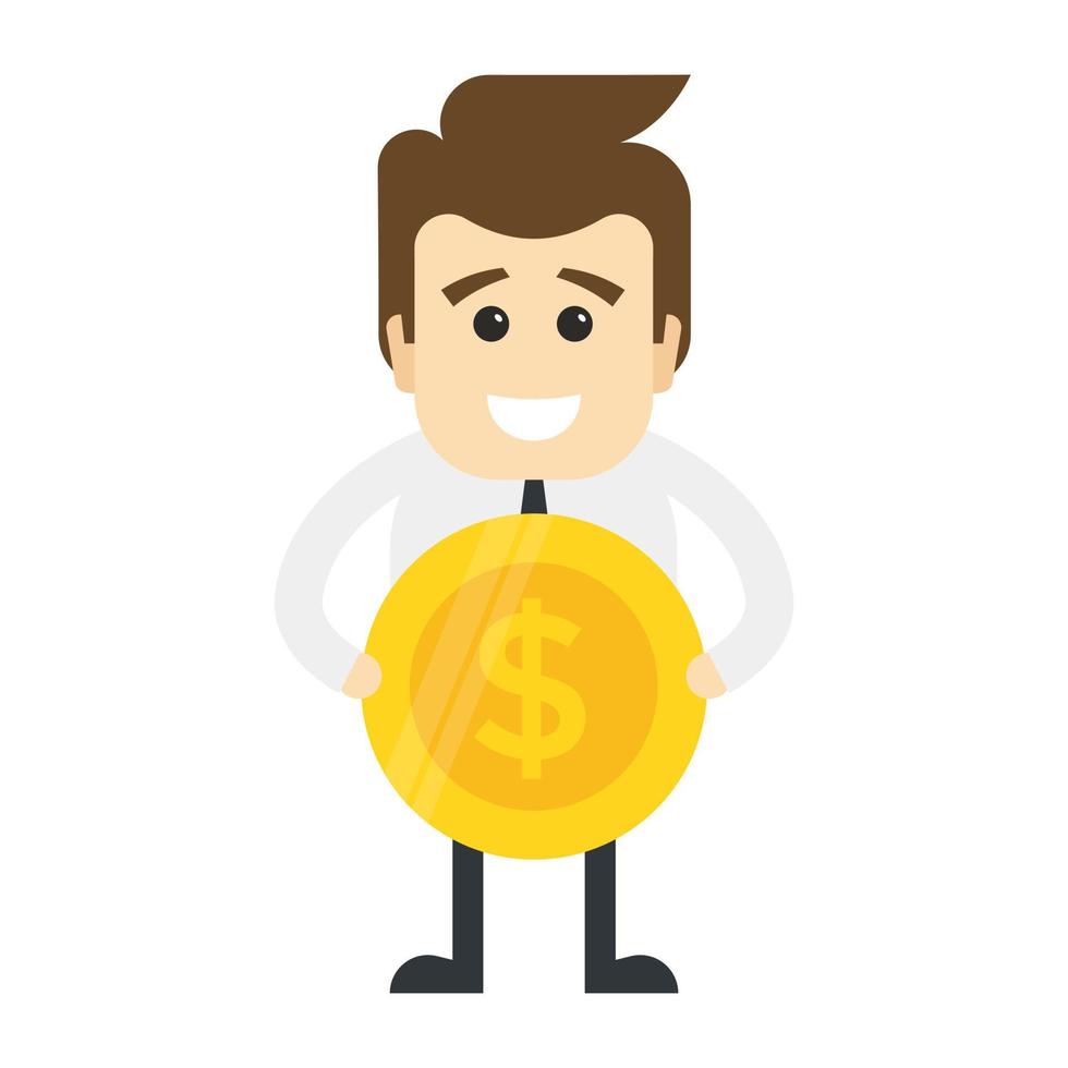 Profitable Businessman Concepts vector