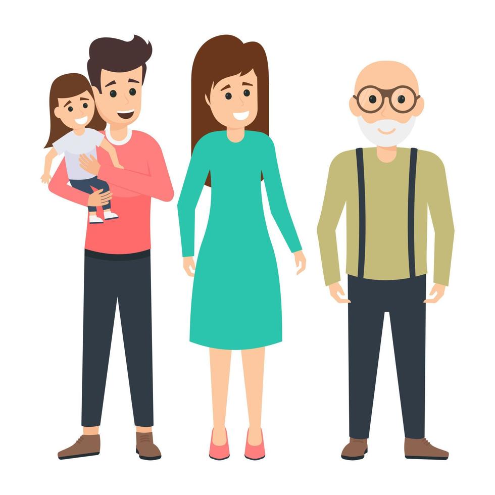 Family Characters Concepts vector