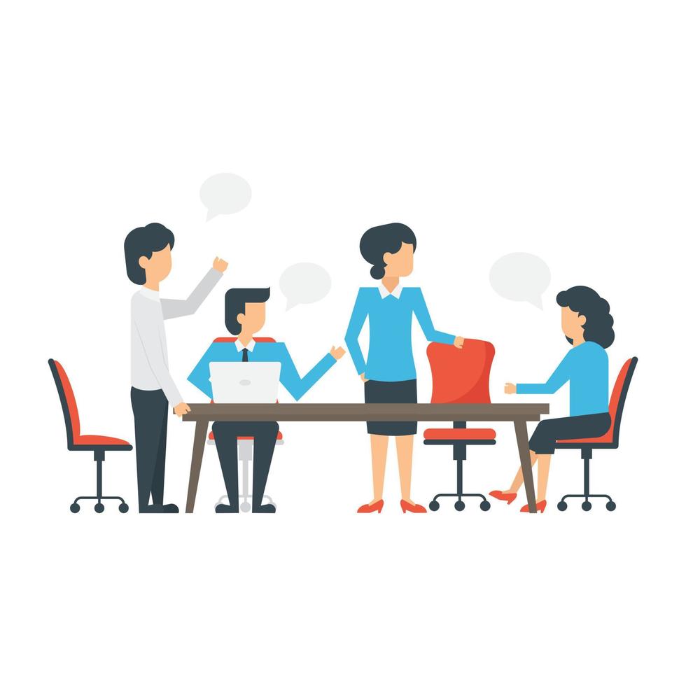 Group Discussion Concepts vector