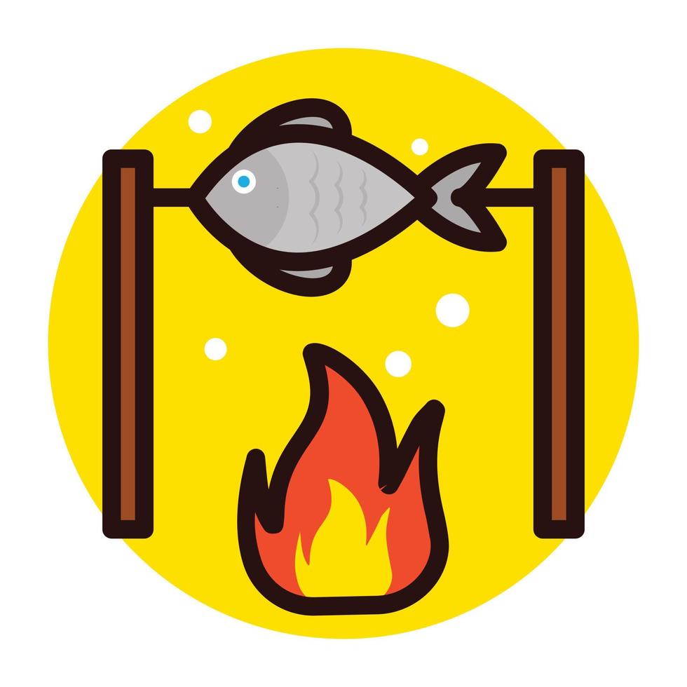 Fish Barbecue Concepts vector