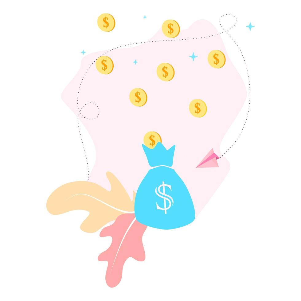 Easy instant credit, loan payment, fast money, finance services, credit card, financial solution vector illustration for web site and mobile application. Business concept for E-payment.