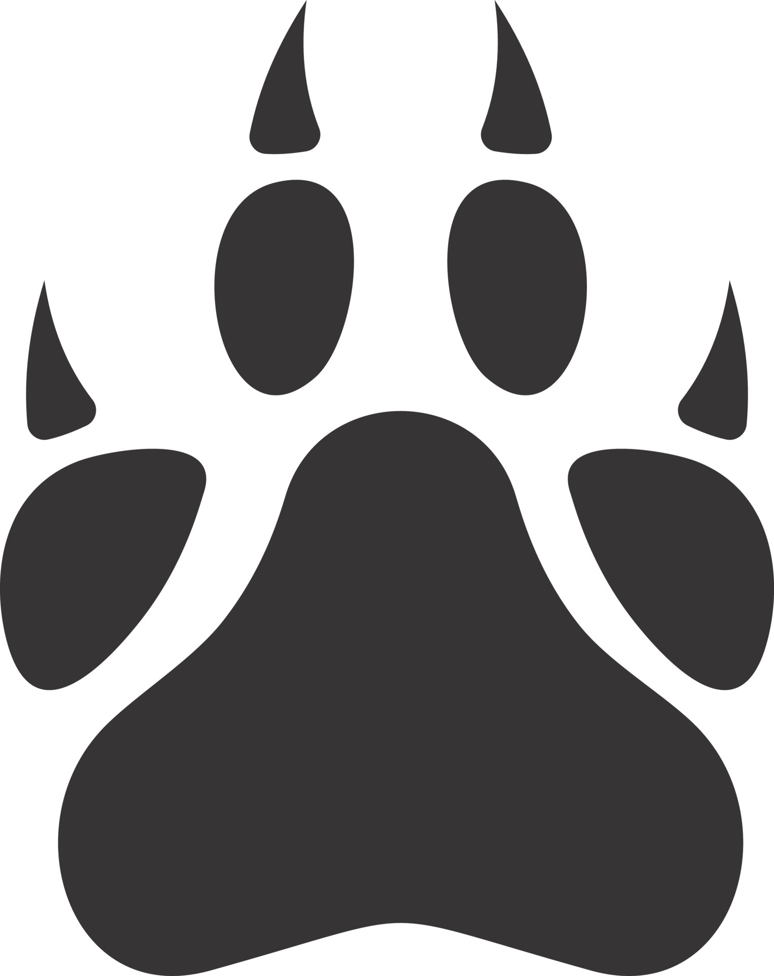 Tiger Paw Vector Art, Icons, and Graphics for Free Download