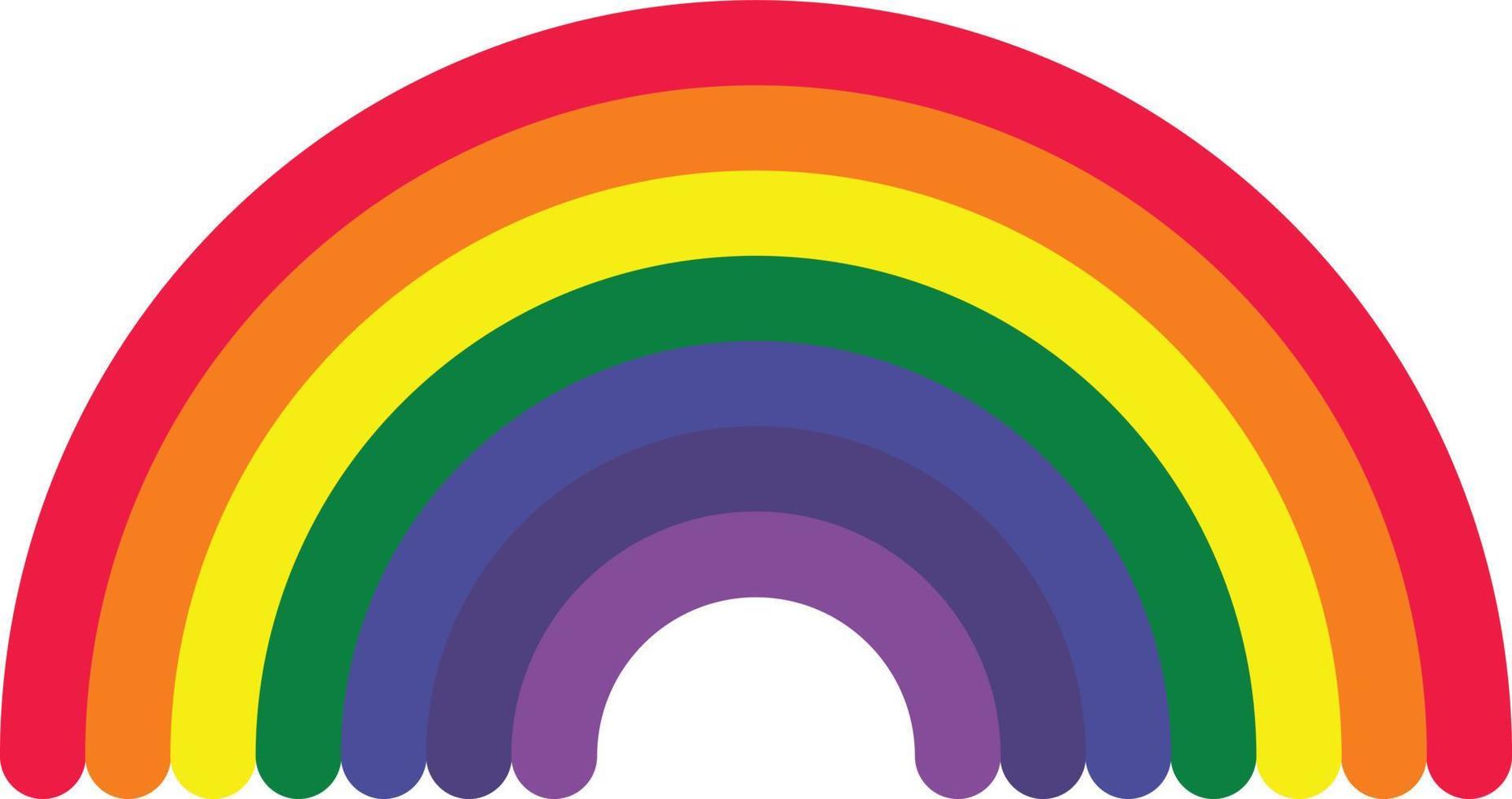 Rainbow vector icon