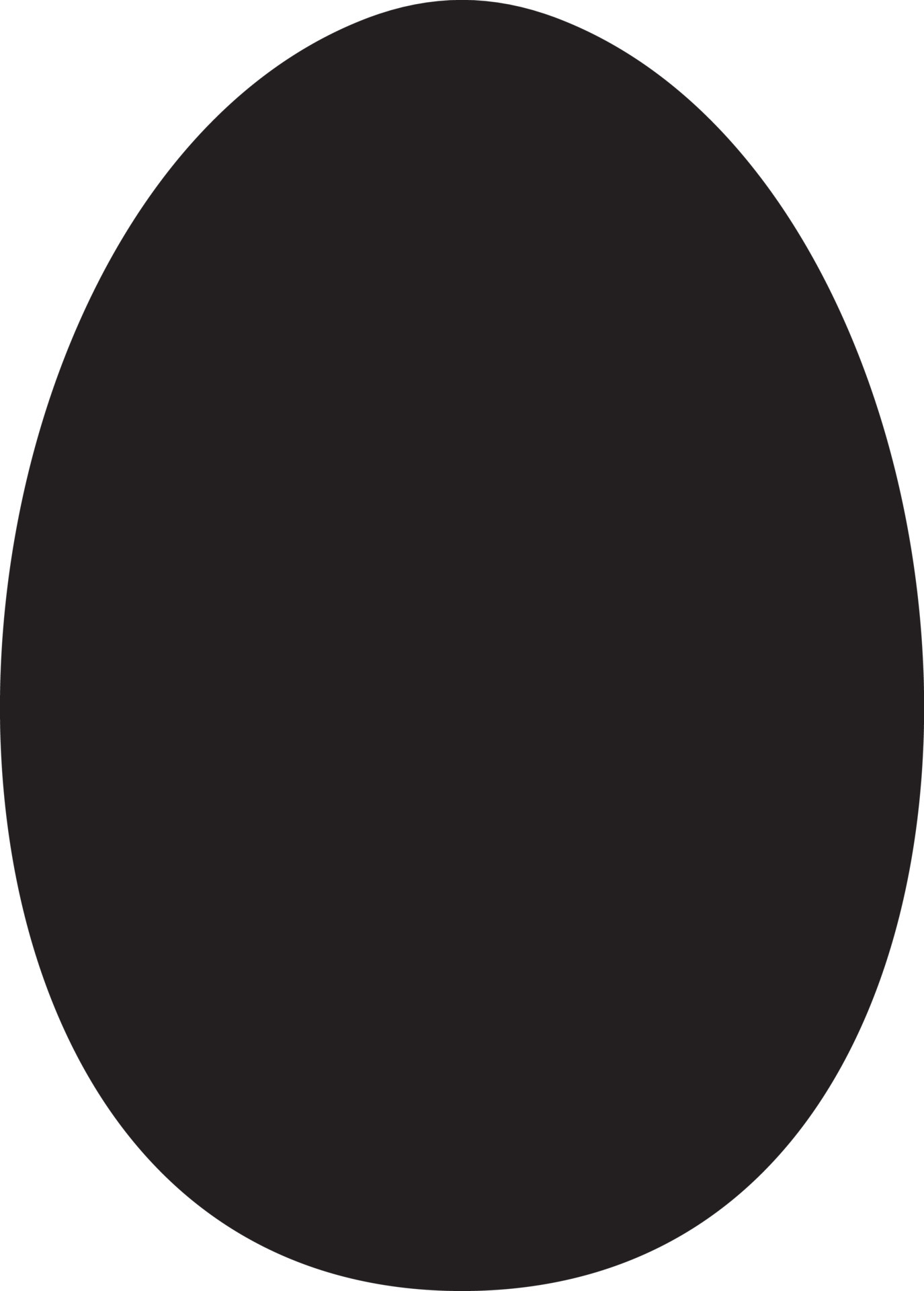 Egg silhouette, Black egg icon 4745837 Vector Art at Vecteezy