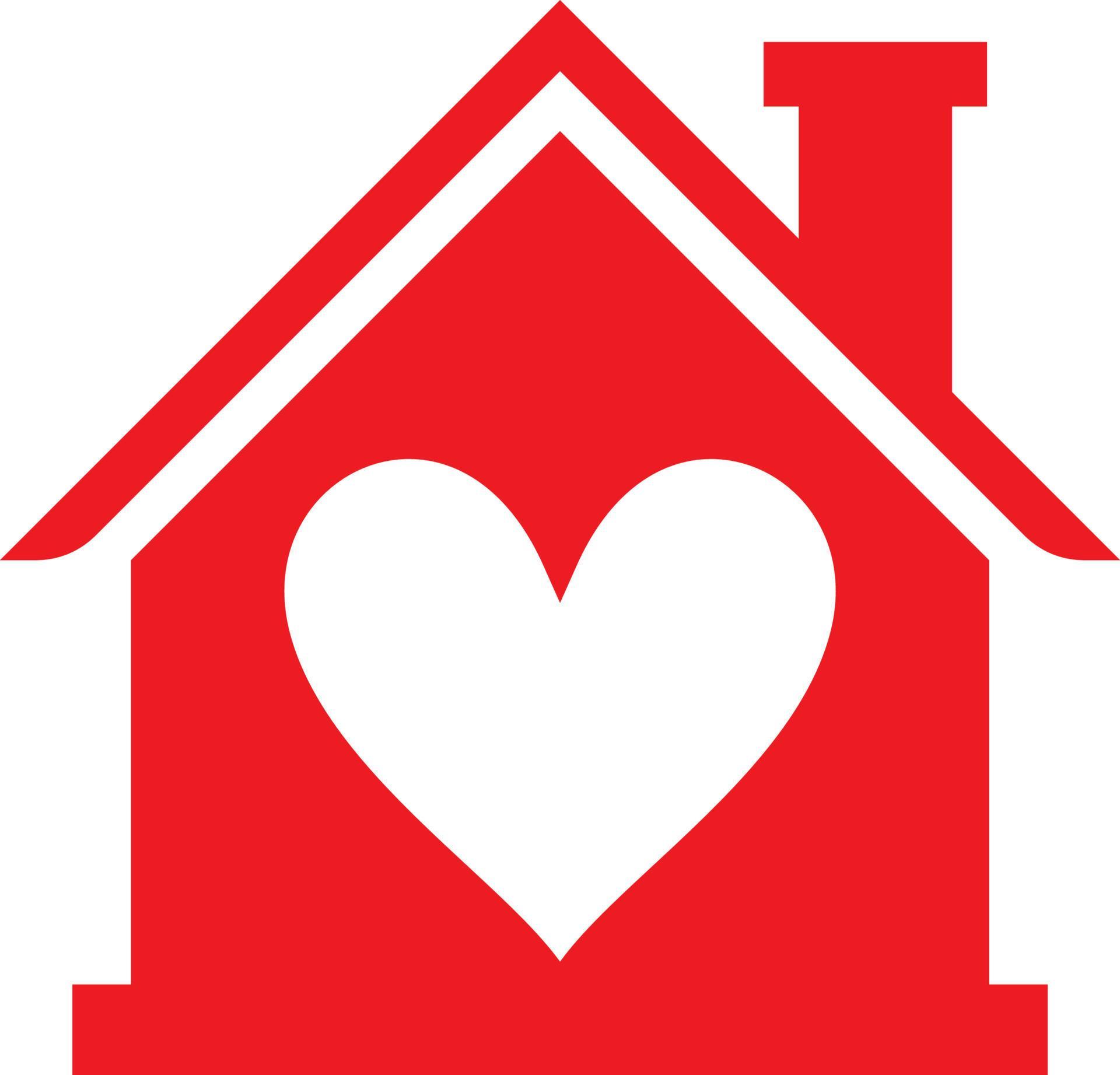 Heart in house or home 4745862 Vector Art at Vecteezy