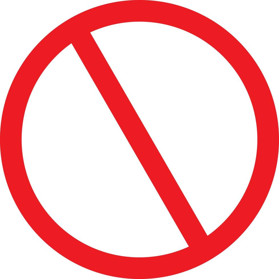 Prohibited vector sign
