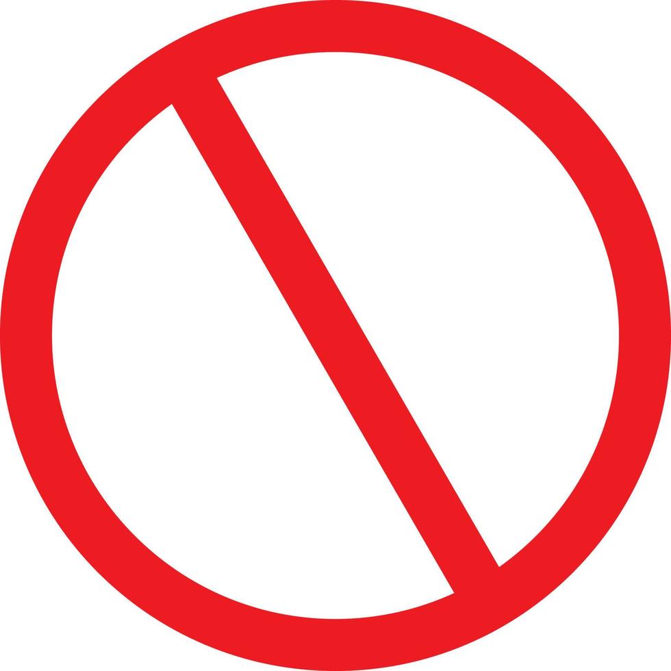 Prohibited vector sign