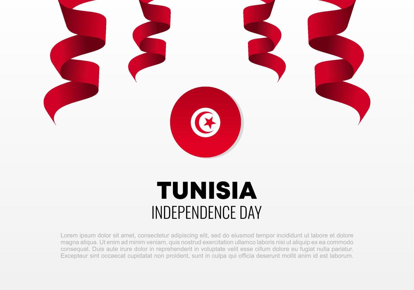 Tunisia independence day background national celebration on March 20