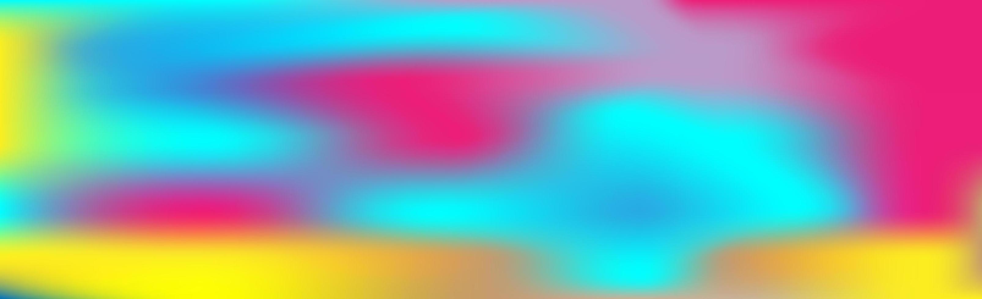 Blurred large panoramic summer background multicolored gradient vector