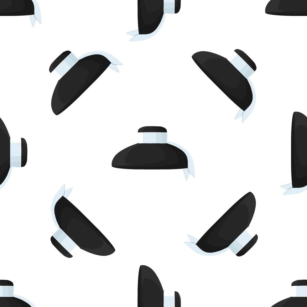 Illustration on theme pattern women sun hats vector