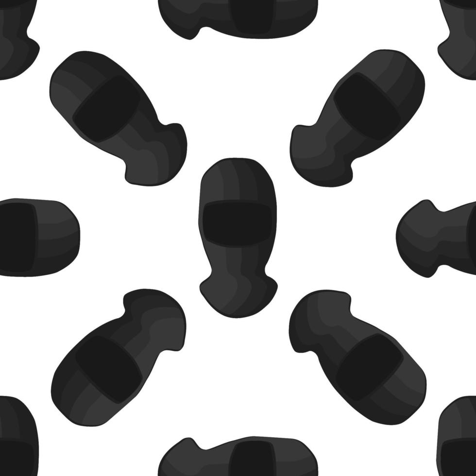 Ilustración en el tema patrón sombreros pasamontañas vector