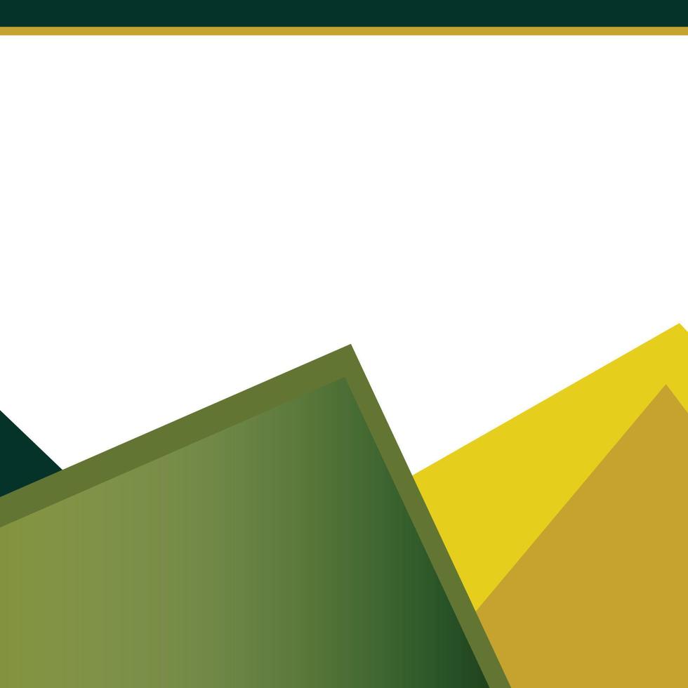 Abstract brochure background design green yellow vector