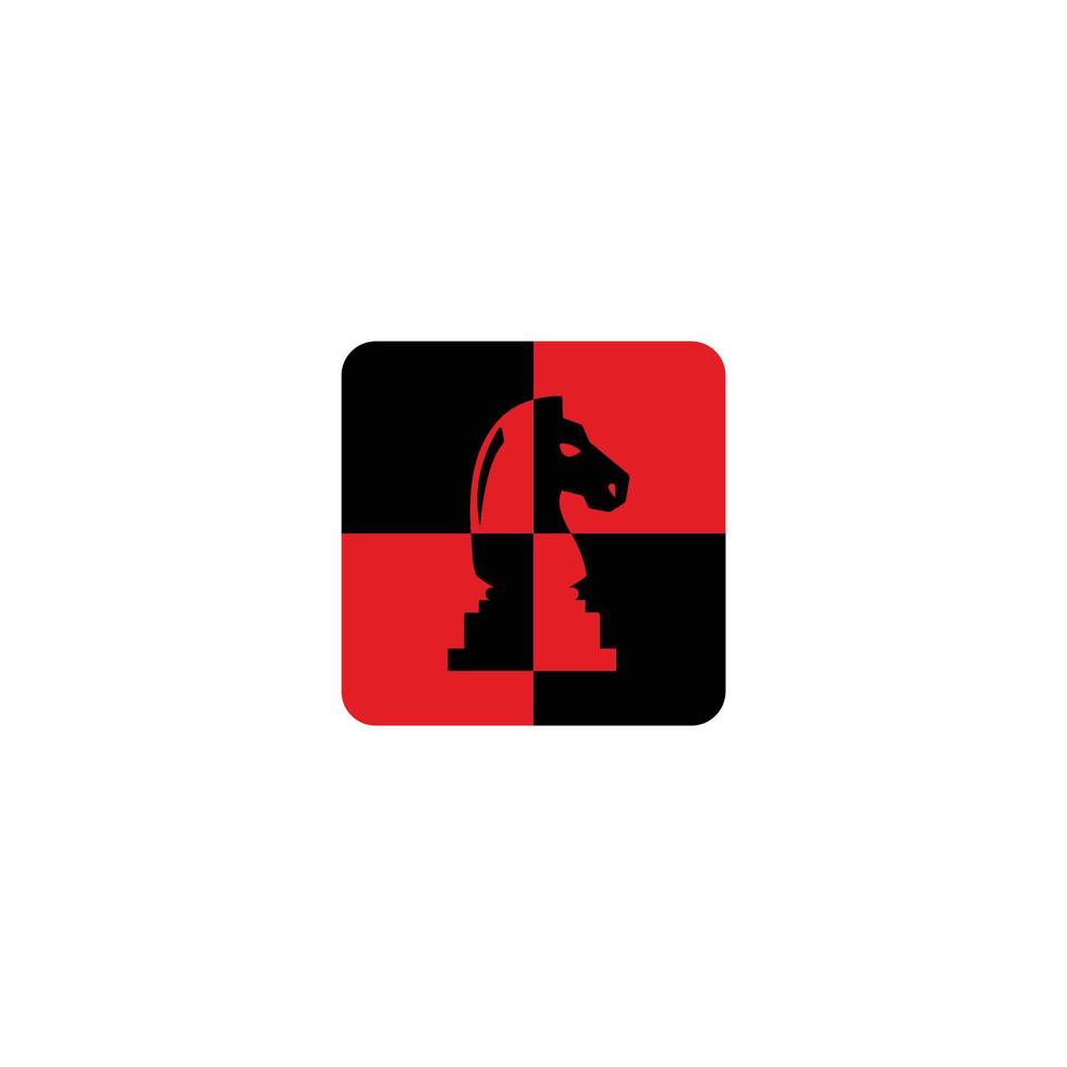 Chess Game Knight Horse Abstract Mark Pictorial Emblem Logo Symbol Iconic Creative Modern Minimal Editable in Vector Format