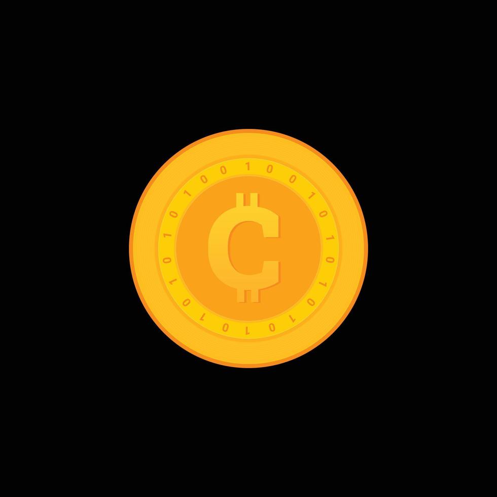 C Crypto Currency Abstract Mark Pictorial Emblem Logo Symbol Iconic Creative Modern Minimal Editable in Vector Format