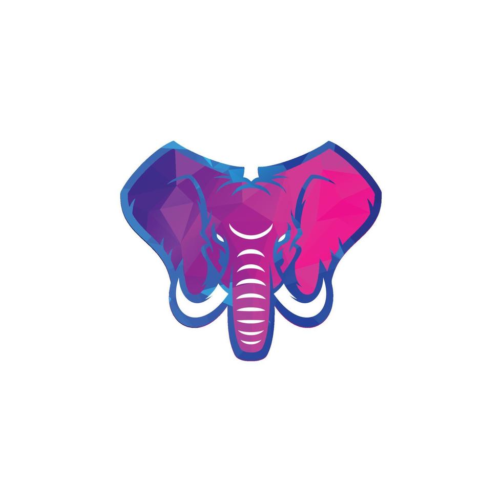 Elephant Head Abstract Mark Pictorial Emblem Logo Symbol Iconic Creative Modern Minimal Editable in Vector Format