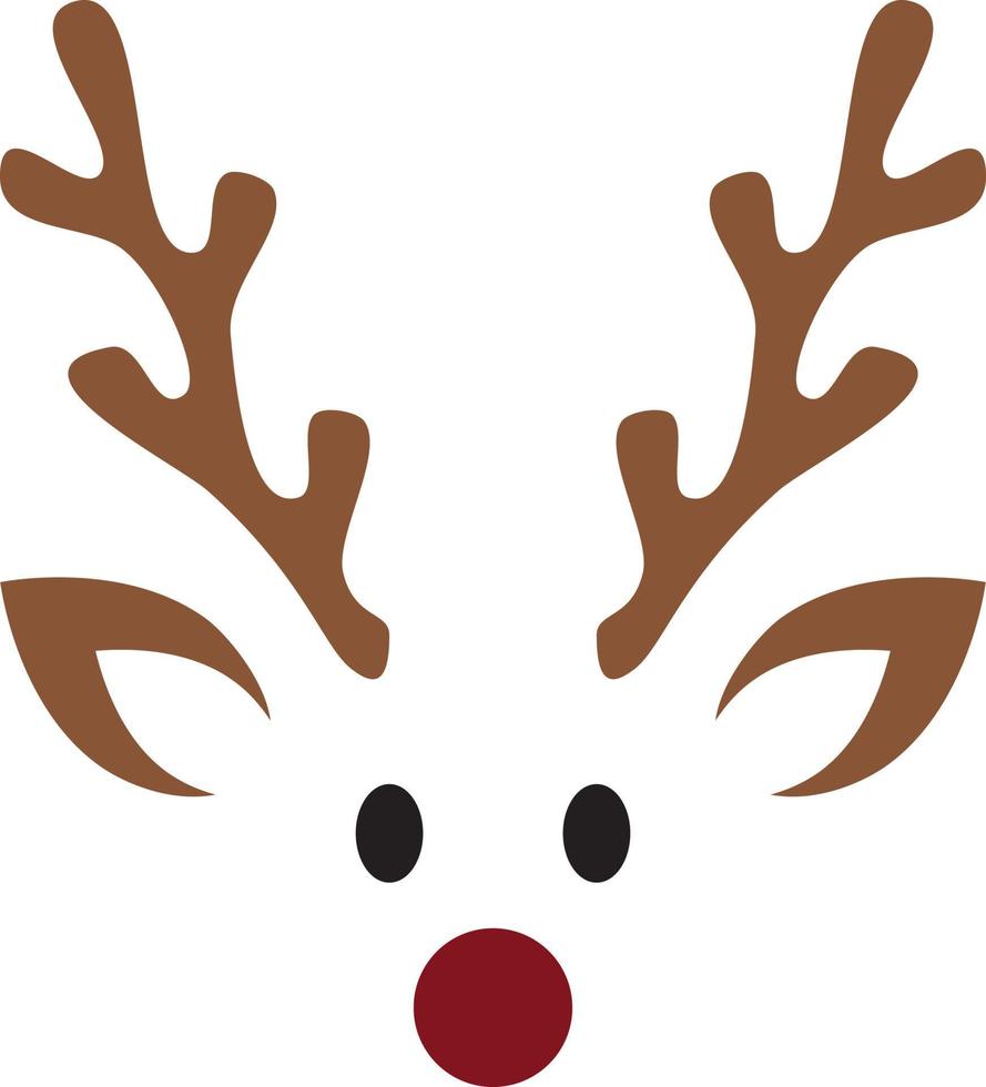 Reindeer Face vector