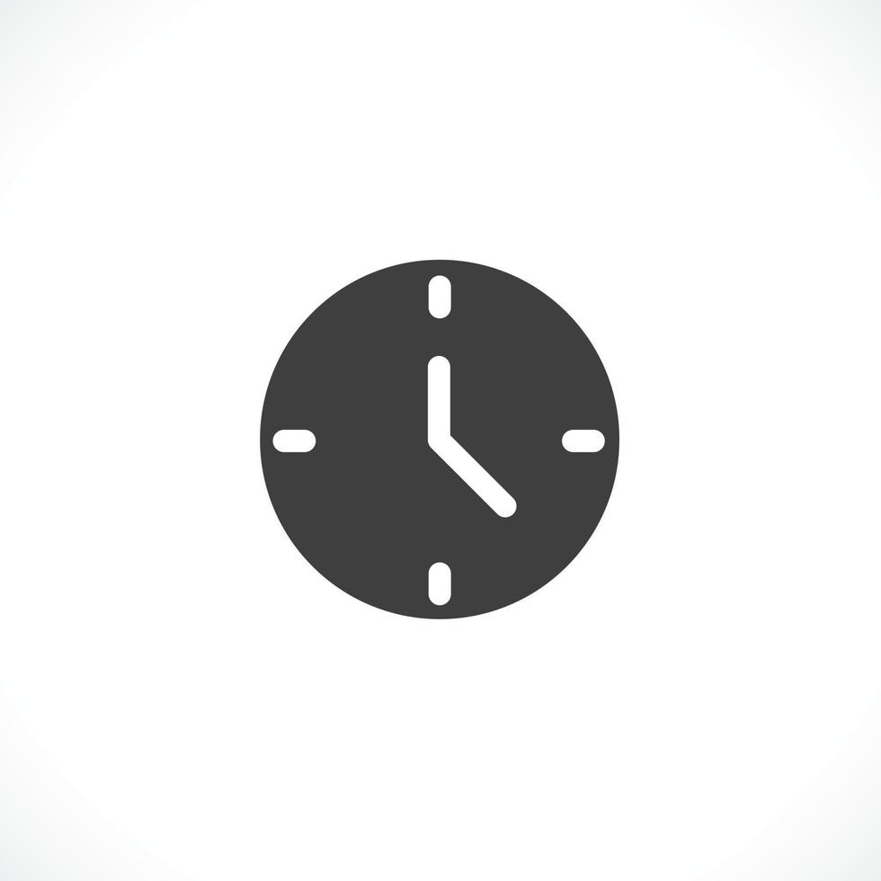 Clock icon. Clock Time symbol flat style. design web site icon, logo, app, UI. Illustration - Vector. EPS10. vector