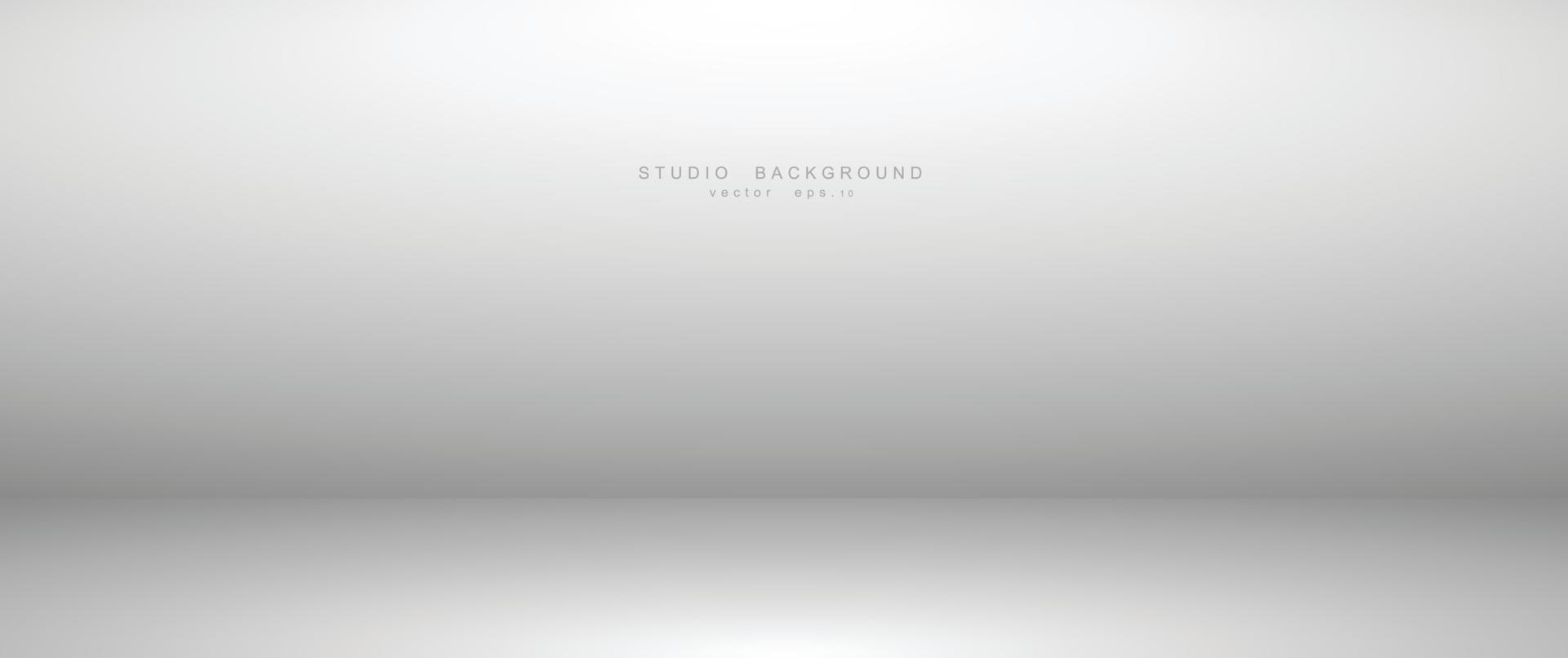 Empty gradient studio room background. backdrop light interior with copyspace for your creative project, Vector illustration EPS 10